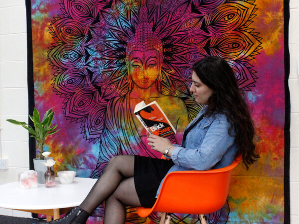 Couvre-lit double en coton + tenture murale - Cercle des Âges- Vendu par 1 – Image 3