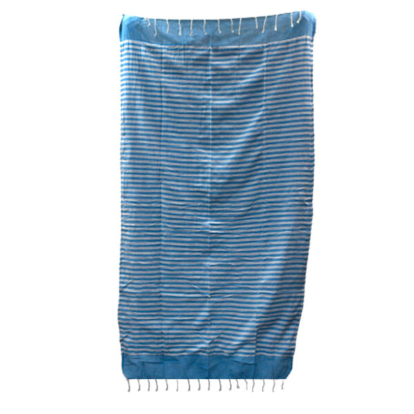 Serviette Pario en Coton - 100x180 cm - Bleu Ciel- Vendu par 1 – Image 4