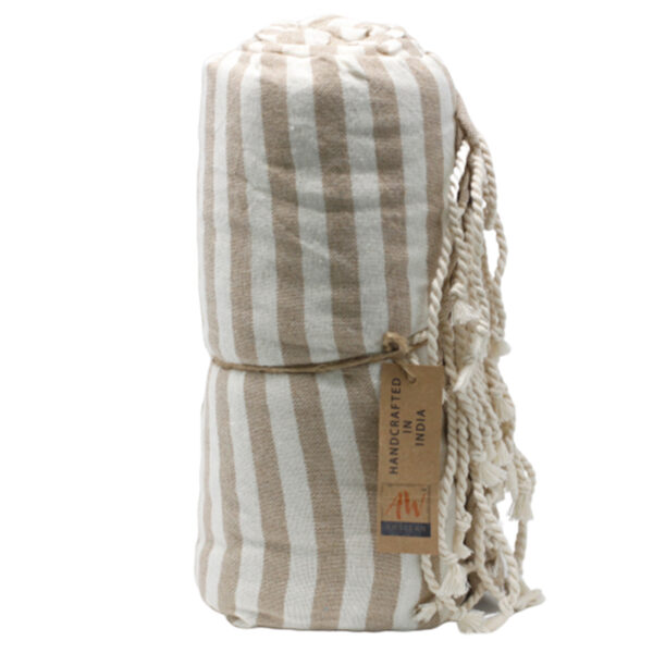 Serviette Pario en Coton - 100x180 cm - Sable Chaud- Vendu par 1
