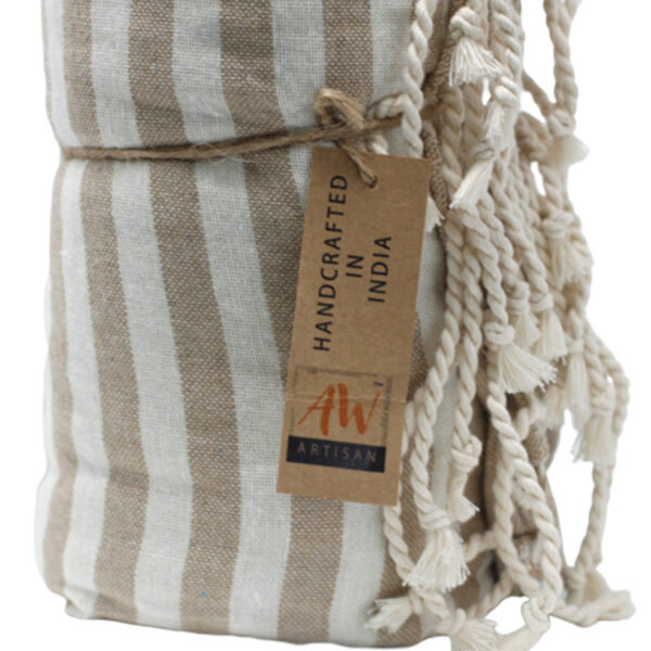 Serviette Pario en Coton - 100x180 cm - Sable Chaud- Vendu par 1 – Image 3