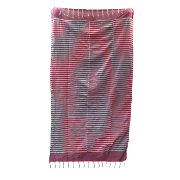 Serviette Pario en Coton - 100x180 cm - Rose Vif- Vendu par 1 – Image 4