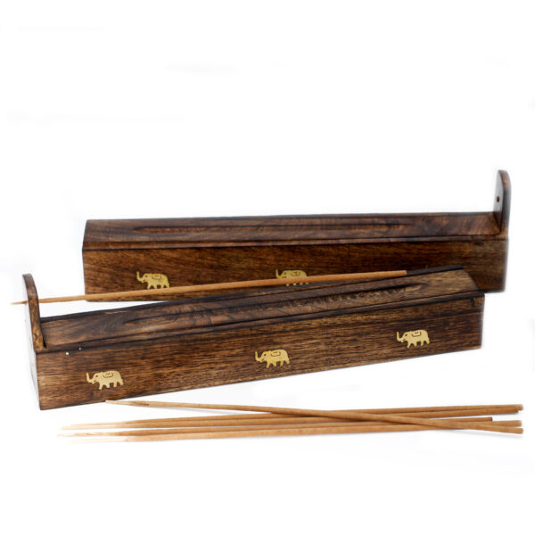 Boîte à Encens en Bois de Manguier - Assortiment- Vendu par 1 – Image 3