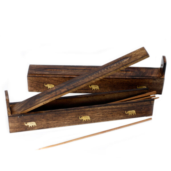 Boîte à Encens en Bois de Manguier - Assortiment- Vendu par 1 – Image 4