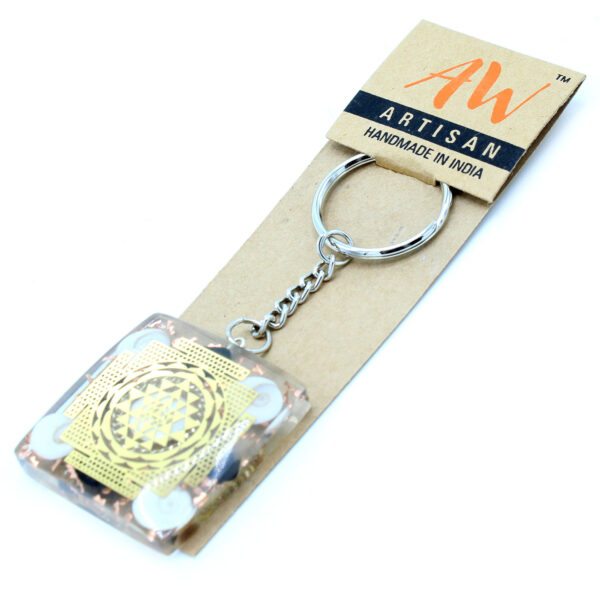 Porte-clés Orgonite Power - Home Protect Tourmaline- Vendu par 1