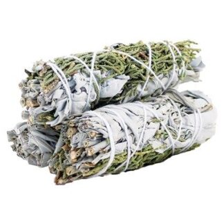 Smudge Stick - Sauge Blanche & Genévrier 10cm- Vendu par 1