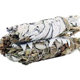 Smudge Stick - Sauge Blanche & Sauge Noire 10cm- Vendu par 1