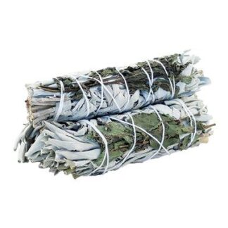 Smudge Stick - Sauge Blanche & Menthe Poivrée 10cm- Vendu par 1