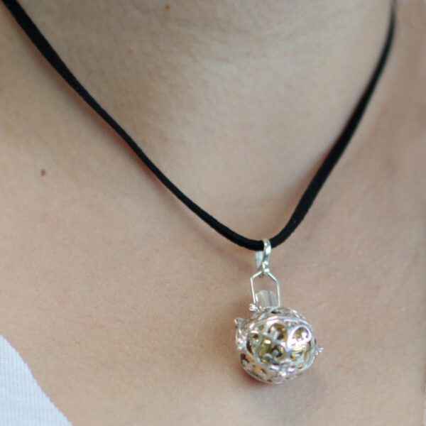 Cloche Ange Argent - Nuit - 18mm- Vendu par 1