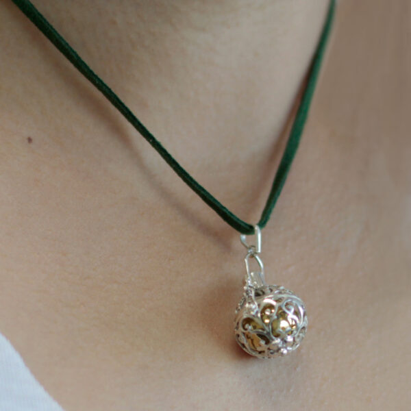 Cloche d'ange en argent - Romance - 18 mm- Vendu par 1
