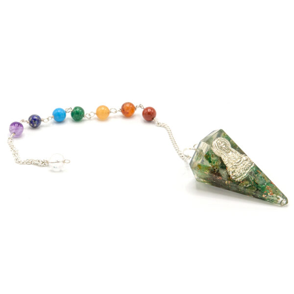 Pendule Chakra Pouvoir Orgonite - Bouddha- Vendu par 1 – Image 2
