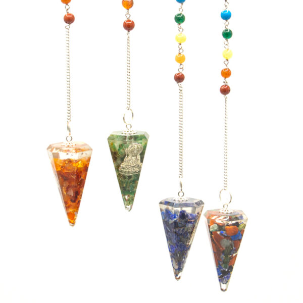 Pendule Chakra Pouvoir Orgonite - Bouddha- Vendu par 1 – Image 4