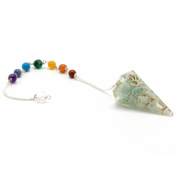 Pendule Chakra Pouvoir Orgonite - Om- Vendu par 1
