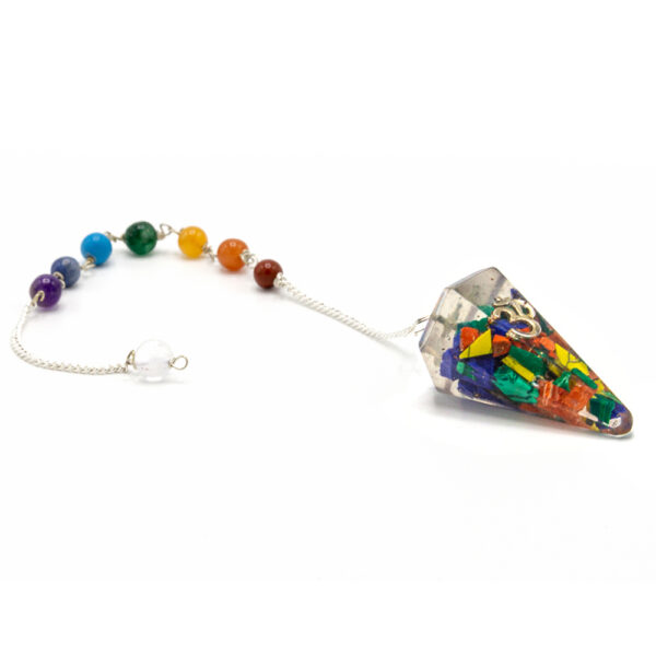 Pendule Chakra Pouvoir Orgonite - Om- Vendu par 1 – Image 2