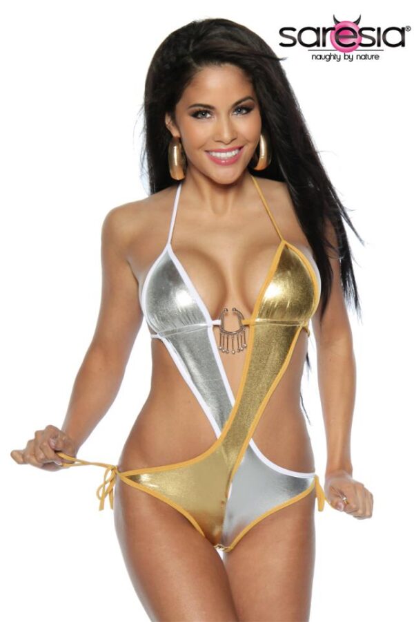 Monokini - or/argent - M-Saresia