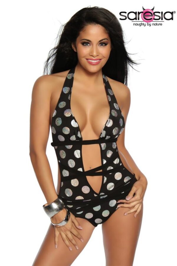 Monokini - noir/argent - XS-Saresia