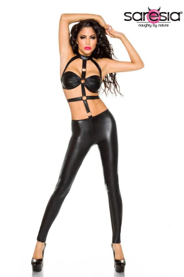 Salopette Wetlook de Saresia - noir - XL-Saresia