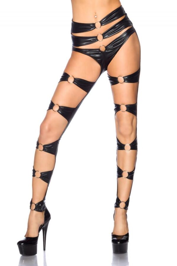 Legging Wetlook Gogo de Saresia - noir - XL-Saresia – Image 2