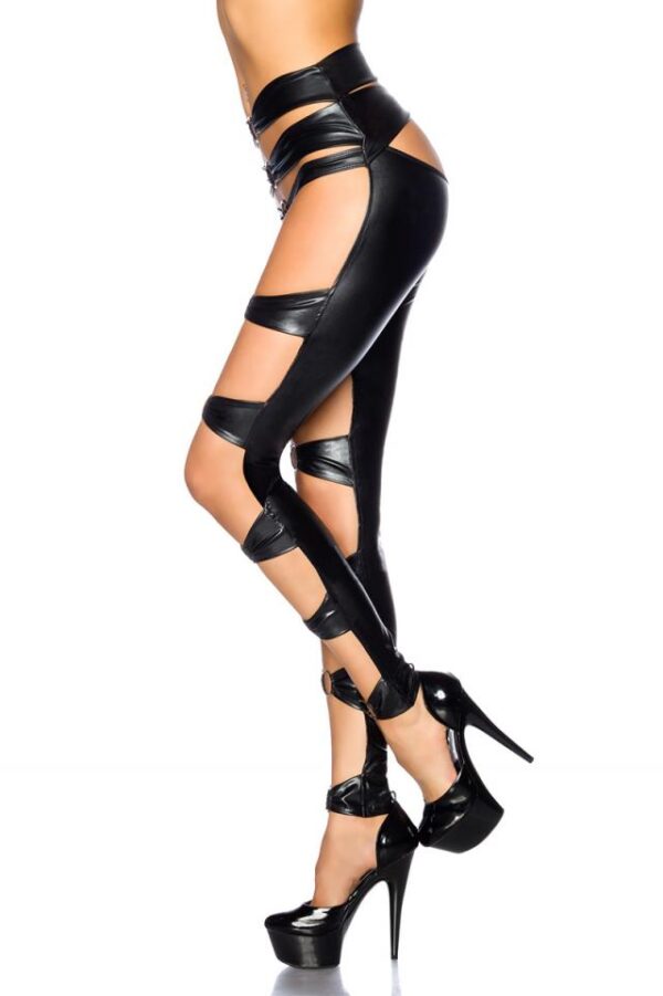 Legging Wetlook Gogo de Saresia - noir - XL-Saresia – Image 3