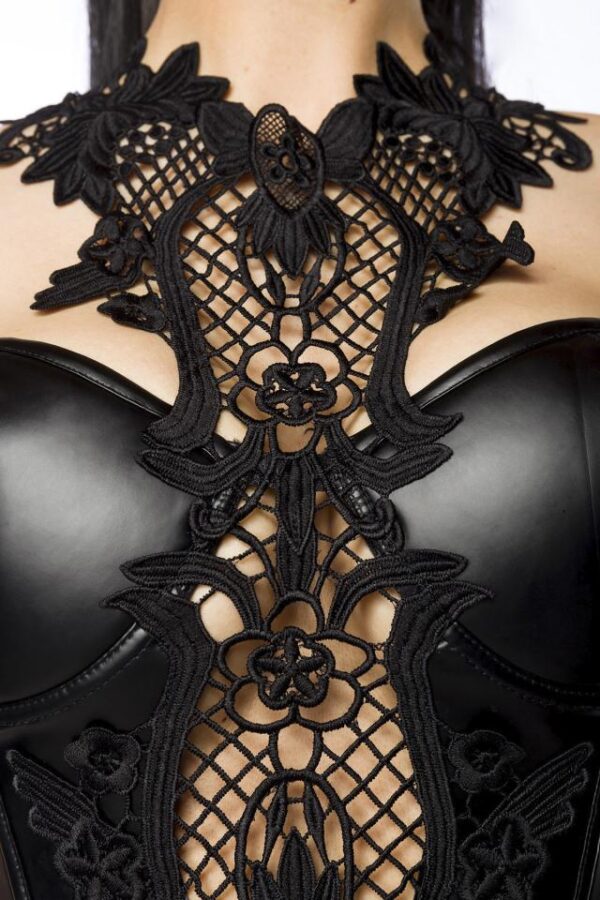 Set Wetlook avec Spitze - noir - XL-Saresia – Image 4