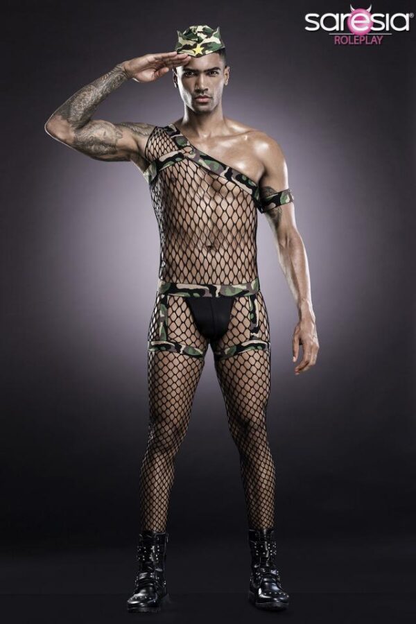 Costume d'armée par Saresia MAN roleplay - noir - SL-Saresia Roleplay – Image 4