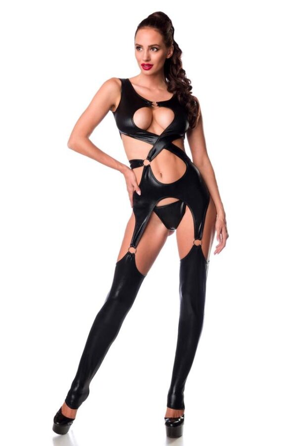 Salopette Wetlook - noir - M-Saresia – Image 2