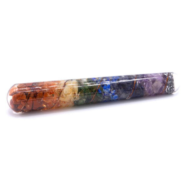 Orgonite Chackra et baguette de guérison en cuivre - 140 x 30 mm- Vendu par 1