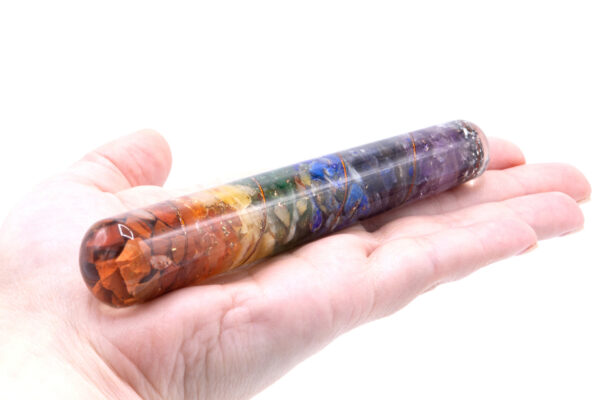 Orgonite Chackra et baguette de guérison en cuivre - 140 x 30 mm- Vendu par 1 – Image 2