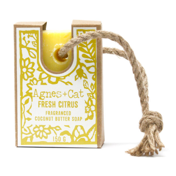 Savon sur corde - Agrumes frais- Vendu par 1