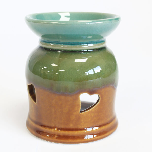 Brûleur à huile rustique classique - Découpe de cur (assorti)- Vendu par 1 – Image 2