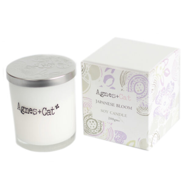Bougie Votive - Fleur Japonaise- Vendu par 1