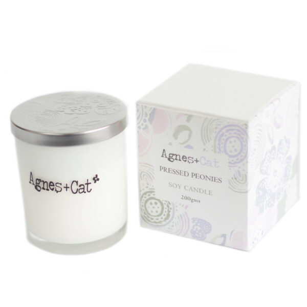 Bougie Votive - Pivoine Pressée- Vendu par 1