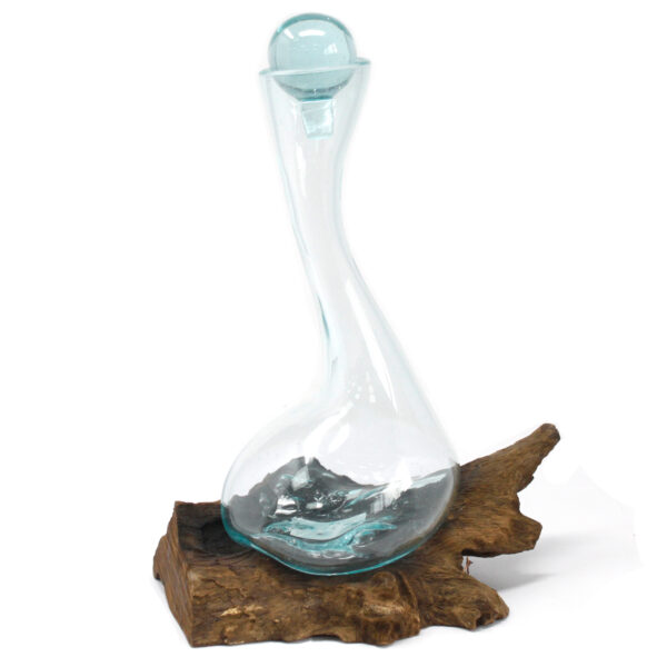 Verre en Pâte sur Bois - Carafe à Vin- Vendu par 1