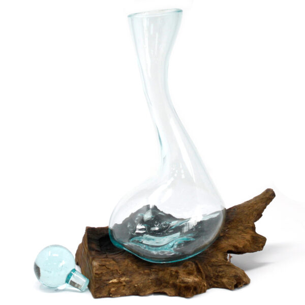 Verre en Pâte sur Bois - Carafe à Vin- Vendu par 1 – Image 2