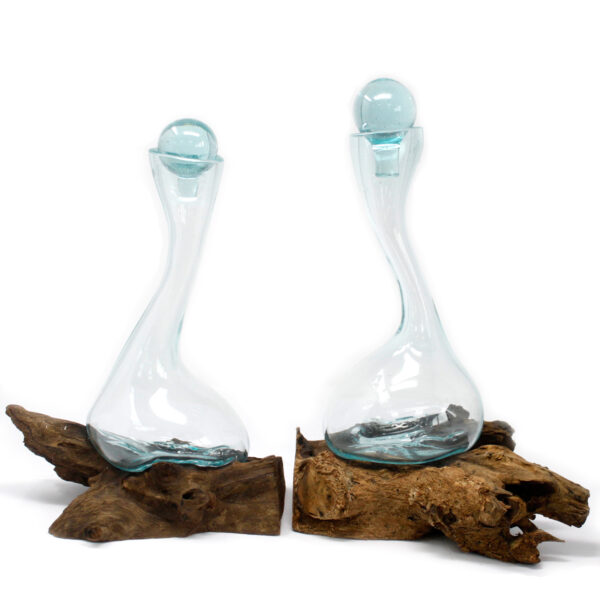Verre en Pâte sur Bois - Carafe à Vin- Vendu par 1 – Image 3