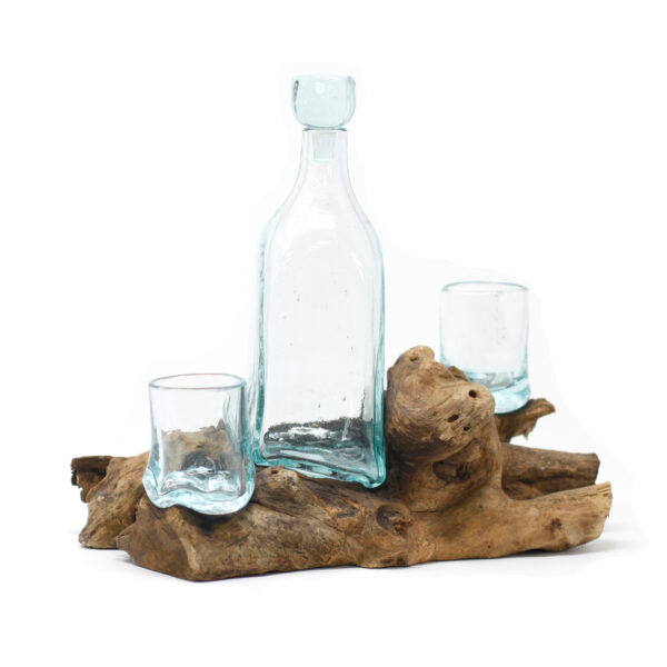 Verre Molton sur Bois - Service à Whisky- Vendu par 1