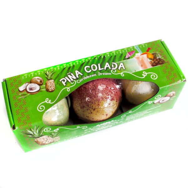 Ensemble de trois bombes de bain Piña Colada- Vendu par 1