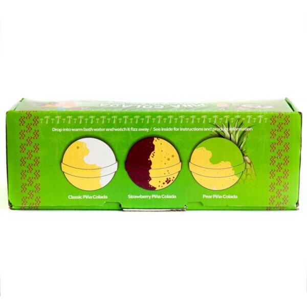 Ensemble de trois bombes de bain Piña Colada- Vendu par 1 – Image 2