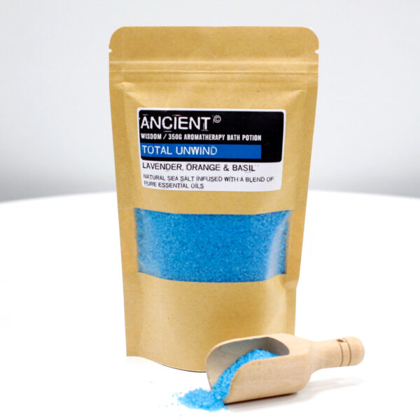 Potion de bain d'aromathérapie en sachet kraft 350g - Total Unwind- Vendu par 1 – Image 2
