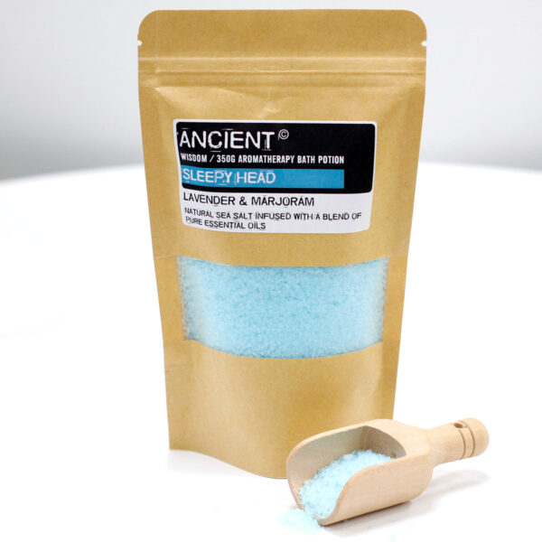 Potion de bain d'aromathérapie en sachet kraft 350g - Sleepy Head- Vendu par 1 – Image 2