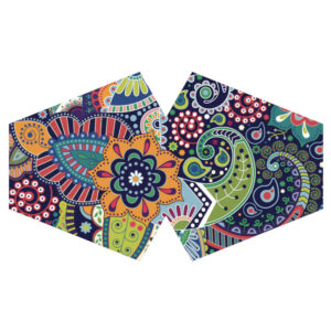 Couvre-visage de mode réutilisable - Funky Swirls (Adulte)- Vendu par 1