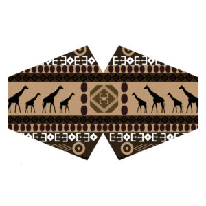 Couvre-visage de mode réutilisable - Tribal africain (adulte)- Vendu par 1
