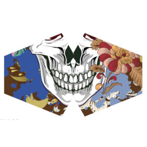 Couvre-visage de mode réutilisable - Calavera coloré (adulte)- Vendu par 1