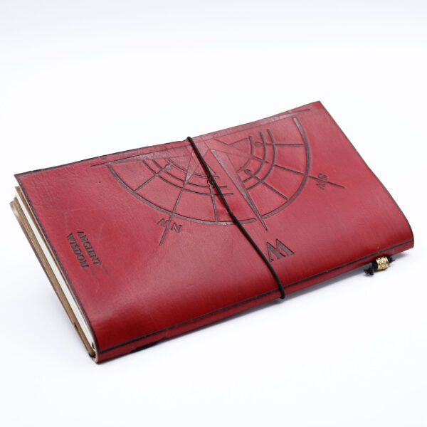 Journal en cuir fait main - L'aventure commence - Rouge - (80 pages)- Vendu par 1 – Image 2