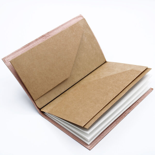 Journal en cuir fait main - Bonnes idées et autres rêves - Gris (80 pages)- Vendu par 1 – Image 3