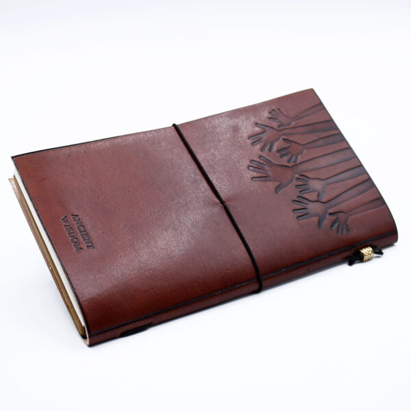 Journal en cuir fait main - True Friends - Marron (80 pages)- Vendu par 1 – Image 2