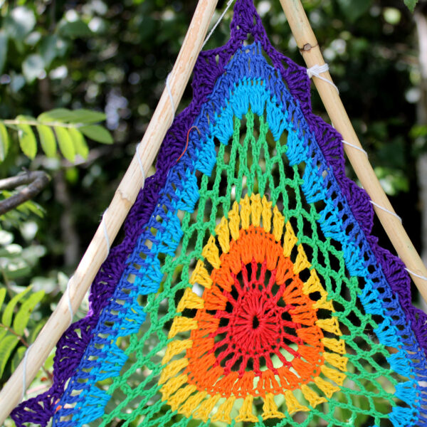 Attrape-rêves Bali - Grande Pyramide Multi- Vendu par 1 – Image 3