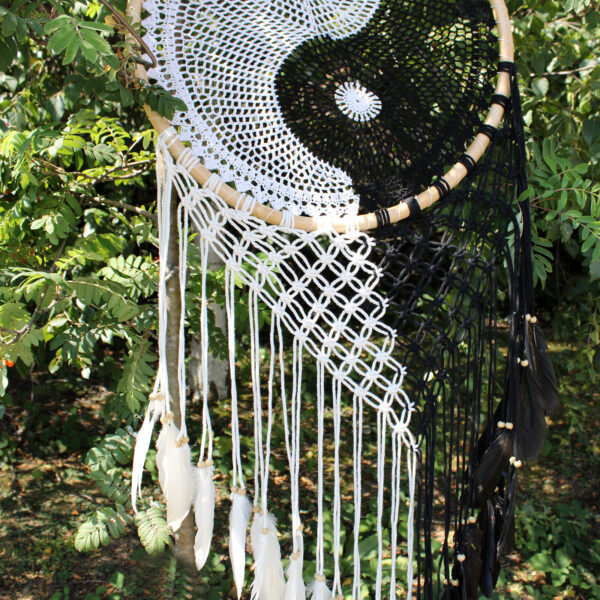 Attrape-rêves Bali - Extra Large Ying Yang D: 50cm- Vendu par 1 – Image 2