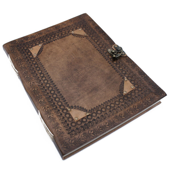 Immense livre de visiteur personnalisable en cuir 10x13 (200 pages)- Vendu par 1 – Image 3