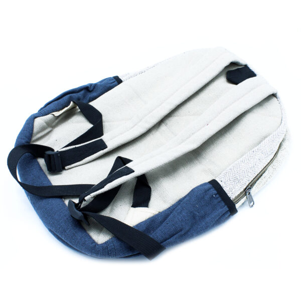 Petit sac à dos en chanvre - Style Zig Zag Zips- Vendu par 1 – Image 4