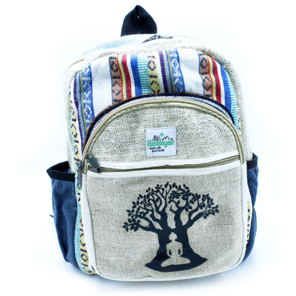 Petit sac à dos en chanvre - Bohdi Tree Design- Vendu par 1
